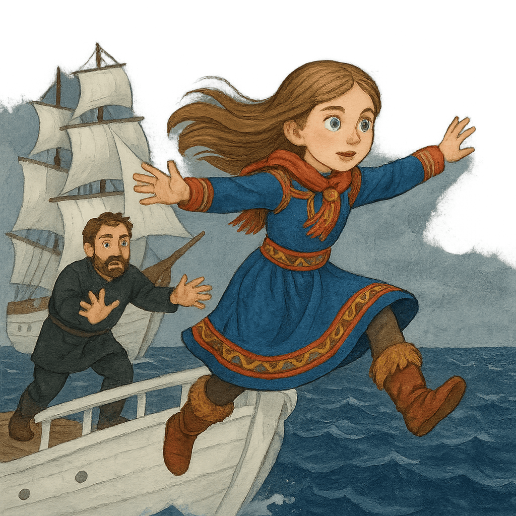 Девушка бросается с корабля в тёмное море муж пытается её остановить.