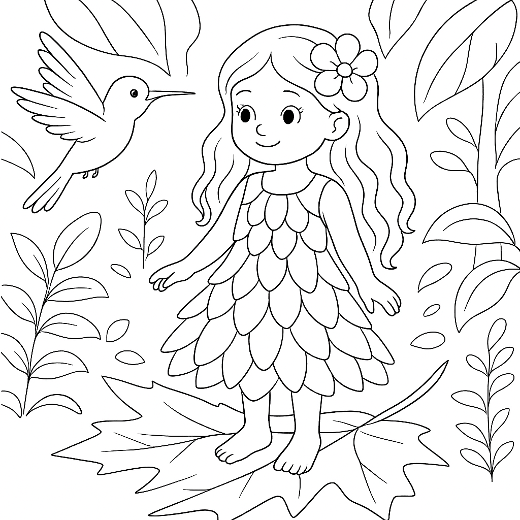 Раскраски: Самая маленькая принцесса