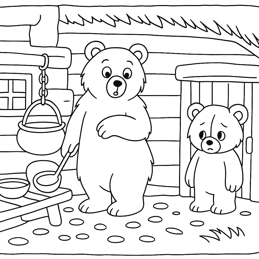 Раскраска по сказке "Разноцветные зверята"