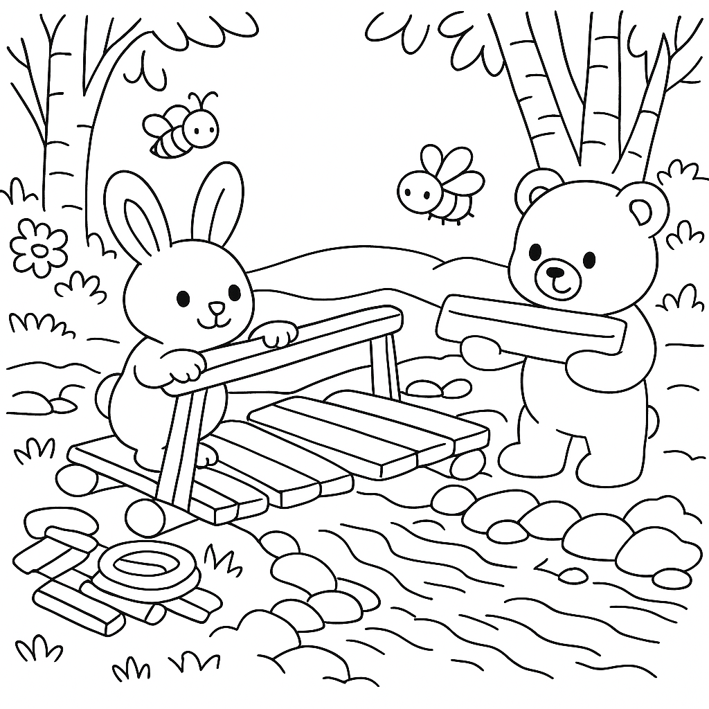 Раскраска по сказке "Разноцветные зверята"