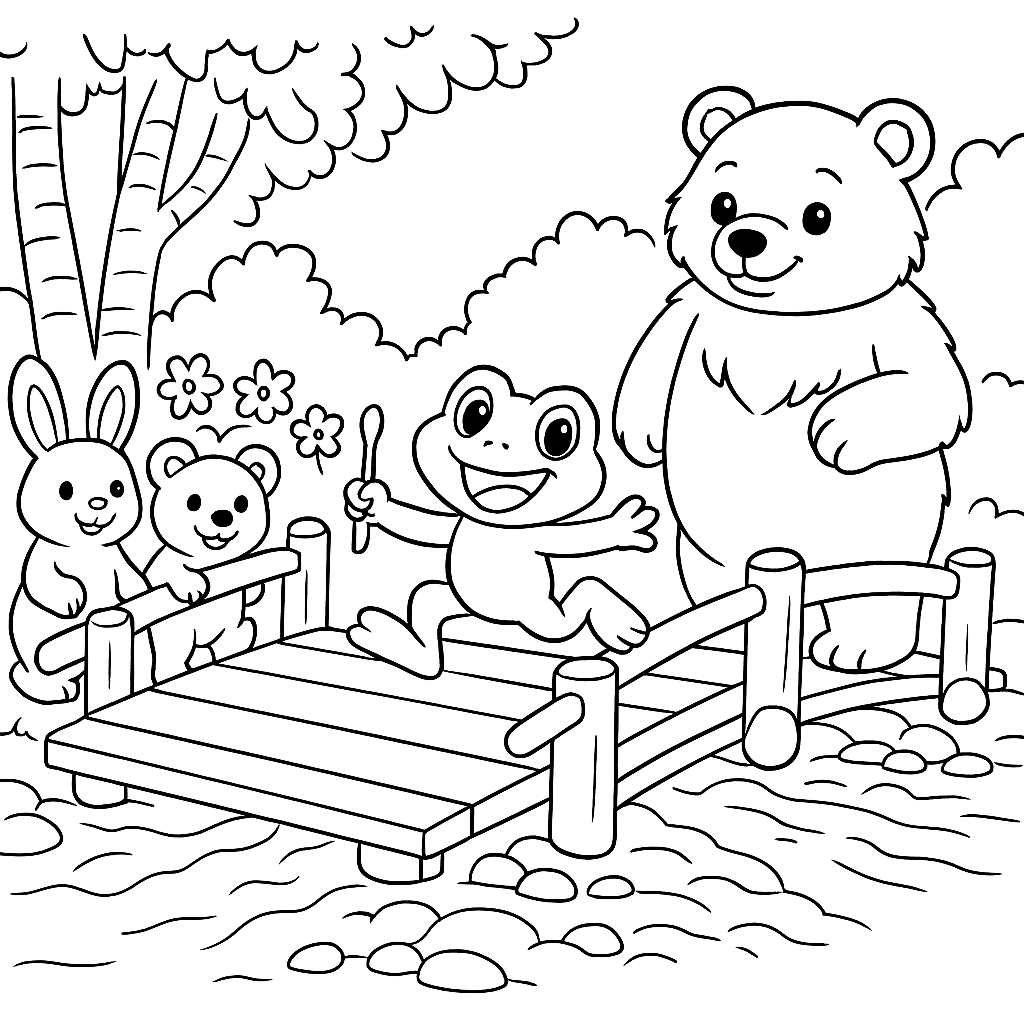 Раскраска по сказке "Разноцветные зверята"