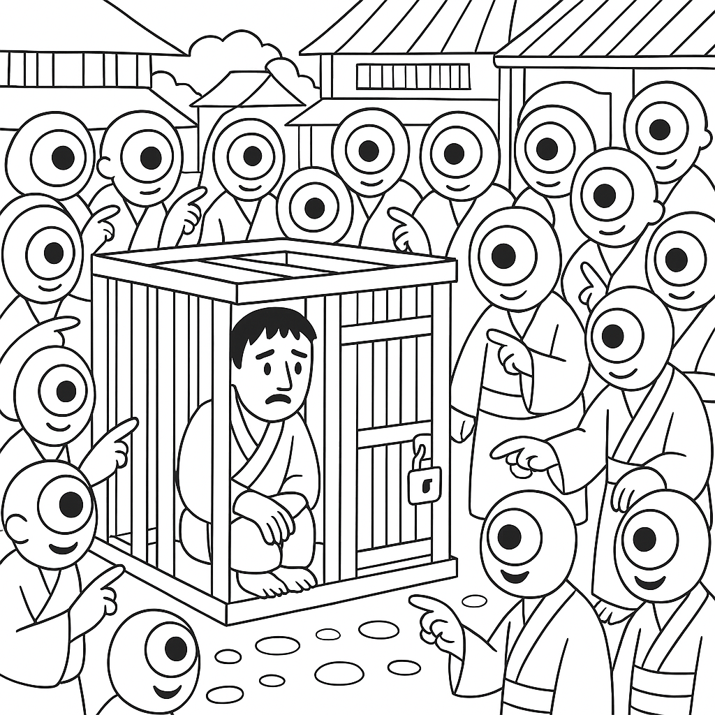 Раскраска по сказке "Одноглазый и двуглазый"