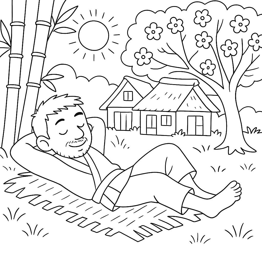 Раскраска по сказке "Одноглазый и двуглазый"