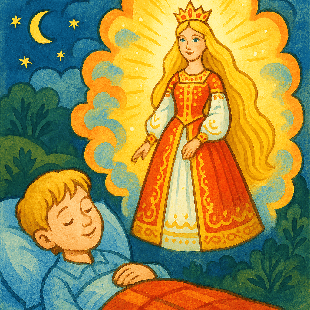 Семену снится прекрасная неизвестная царевна