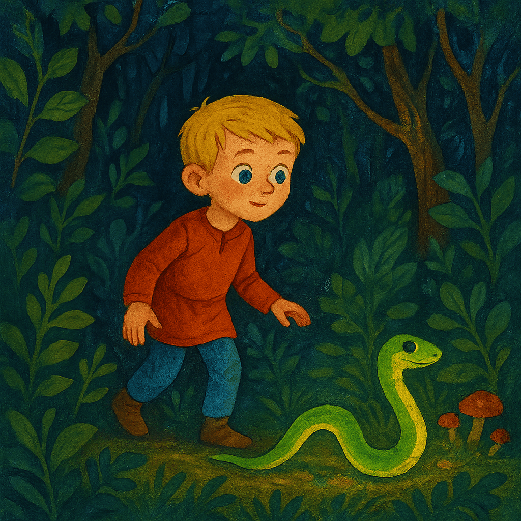 Семен следует за змеёй в змеиное царство