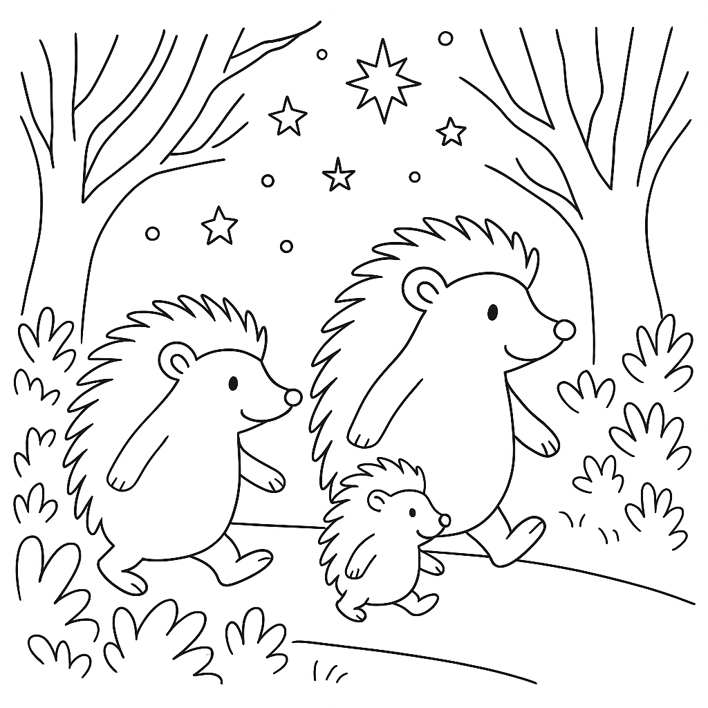 Раскраска по сказке "Тихая сказка"