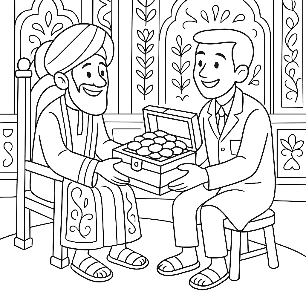 Раскраска по сказке "Верное средство"