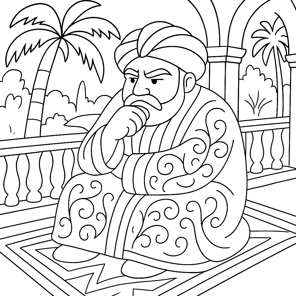 Раскраска по сказке "Верное средство"