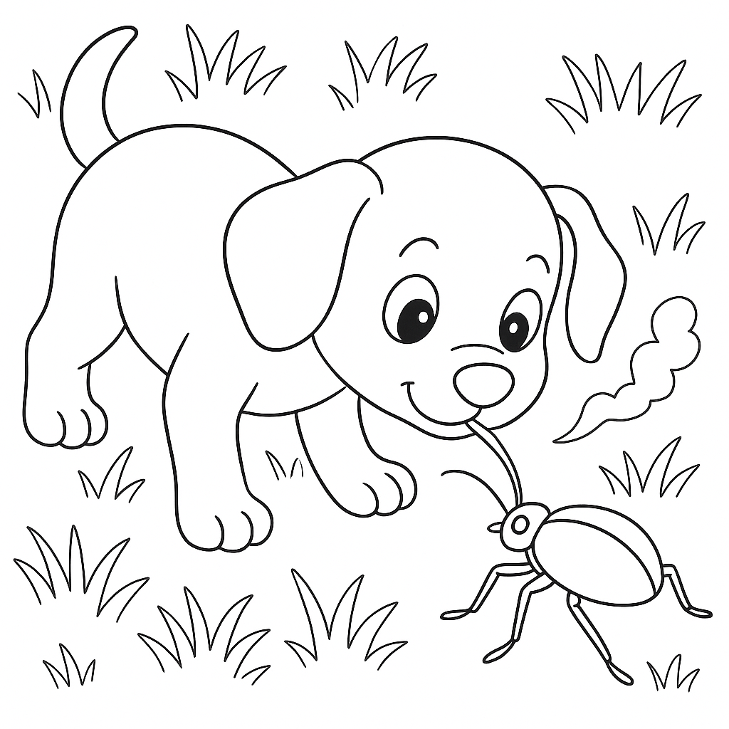 Раскраска по сказке "Первая охота"