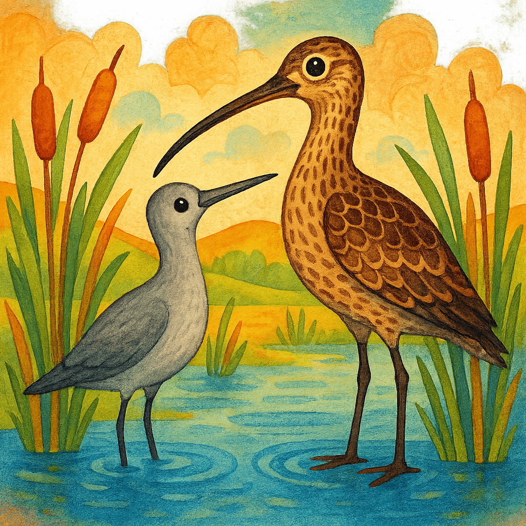 Шилонос и кроншнеп-серпонос.