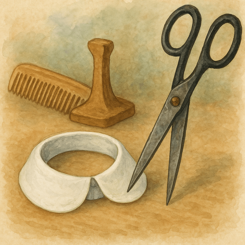 Воротничок и ножницы