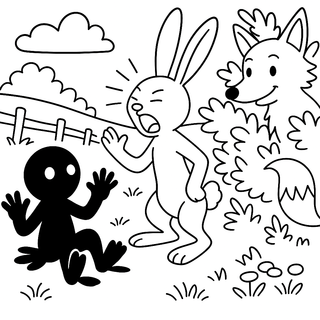 Раскраска по сказке "Смоляное чучелко"