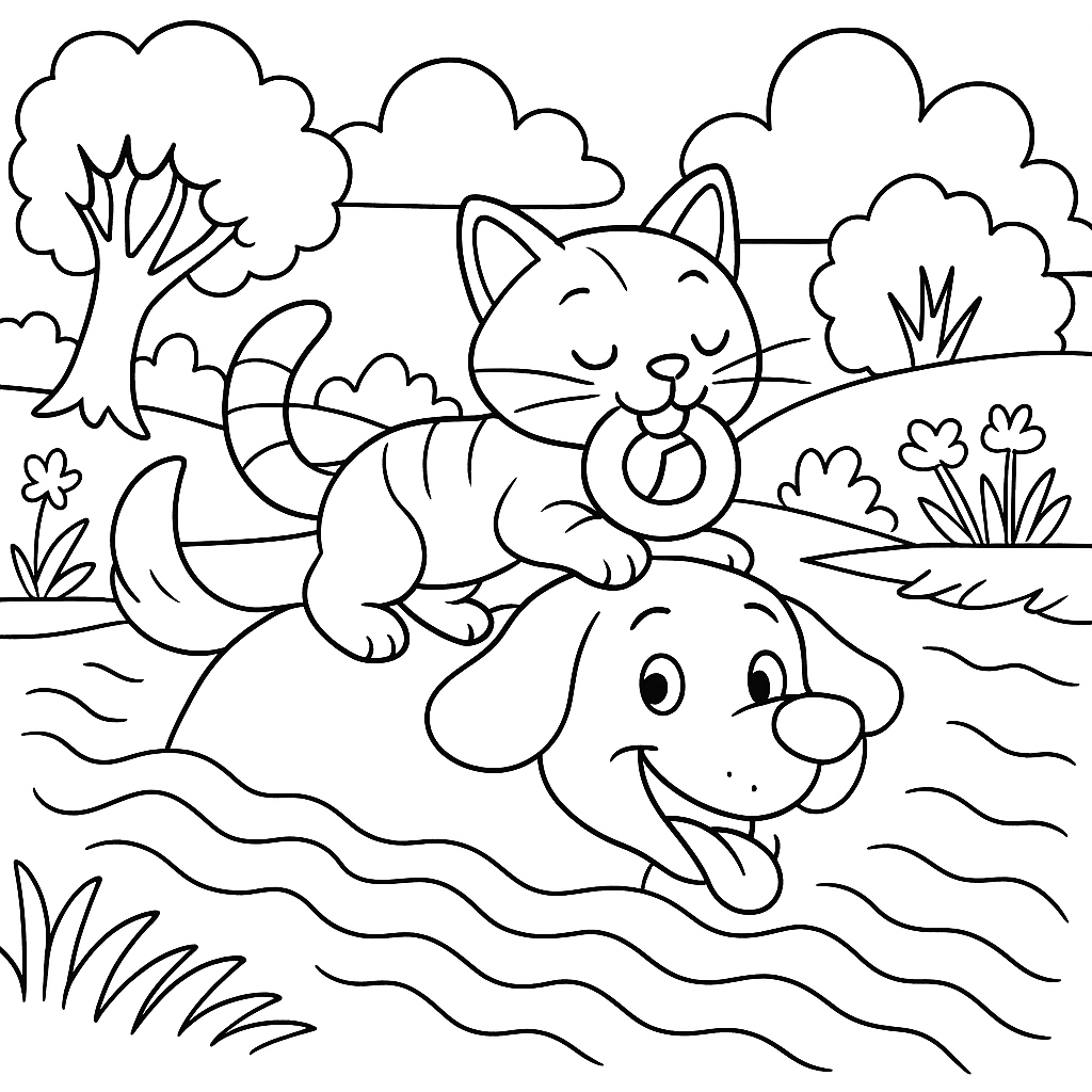 Раскраска по сказке "Волшебное кольцо"