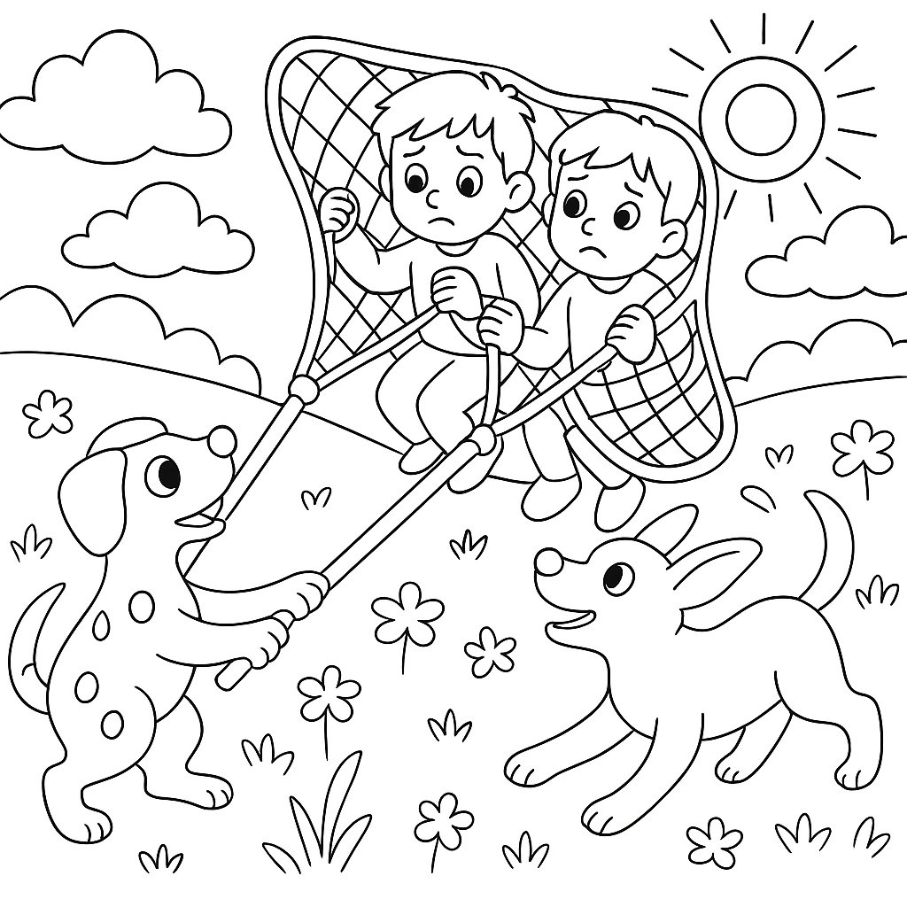 Раскраска по сказке "Бабочка"