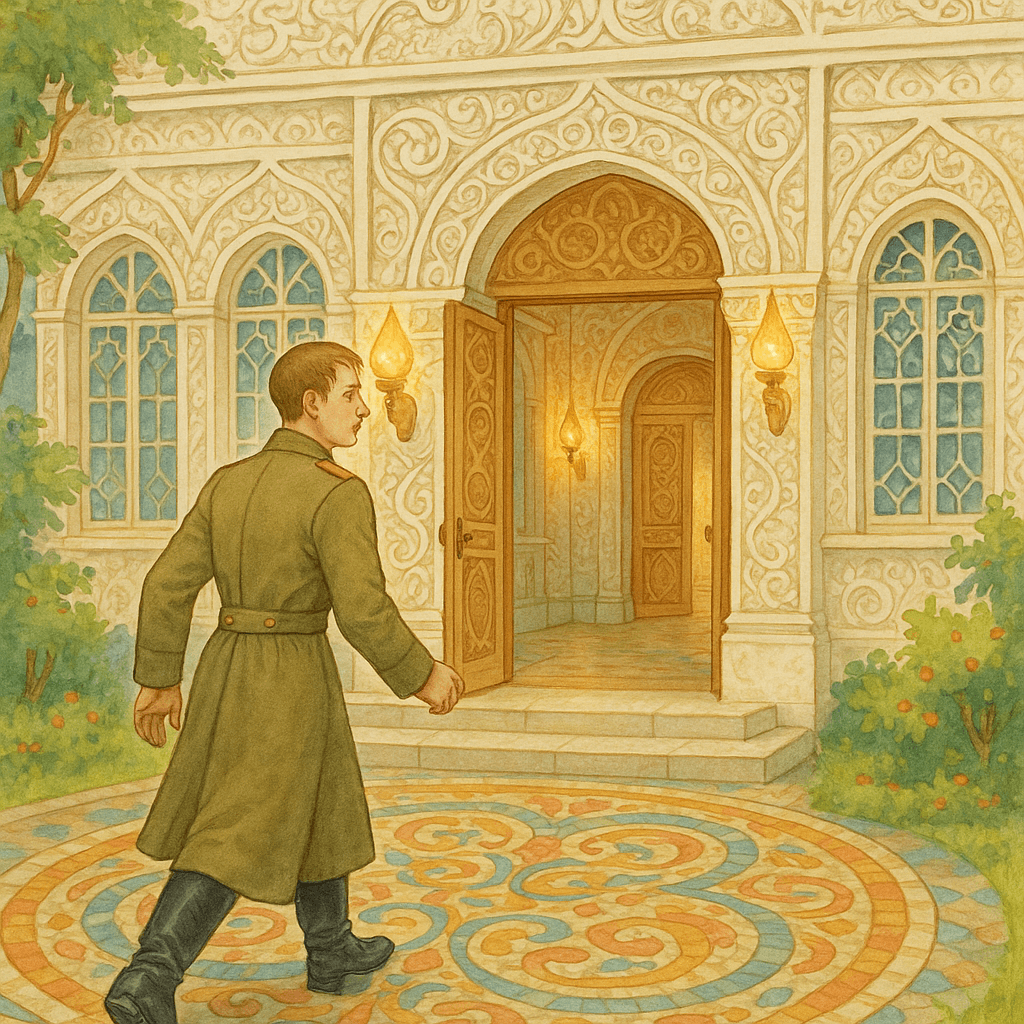 Солдат входит в волшебные палаты