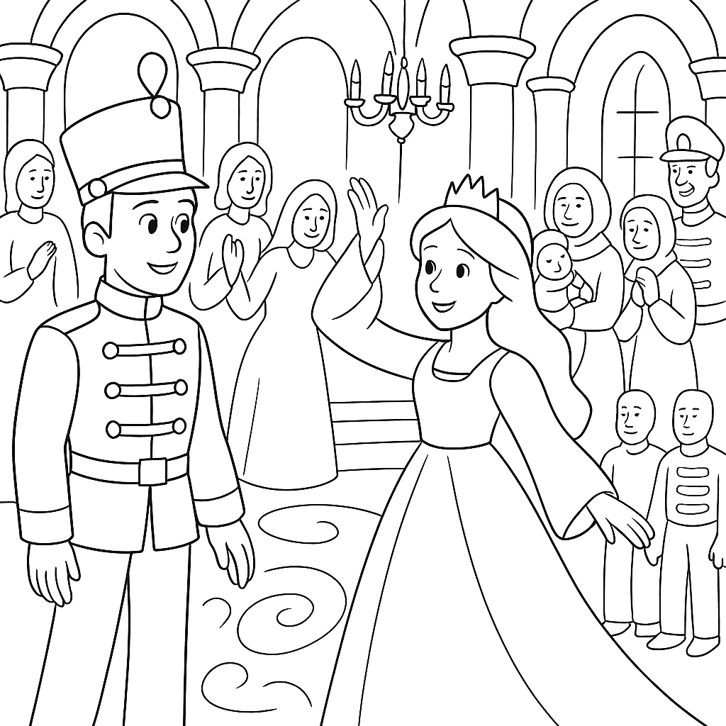 Раскраска по сказке "Окаменелое царство"