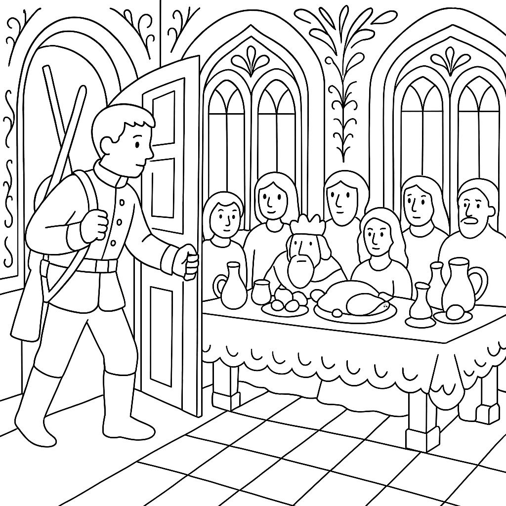 Раскраска по сказке "Окаменелое царство"