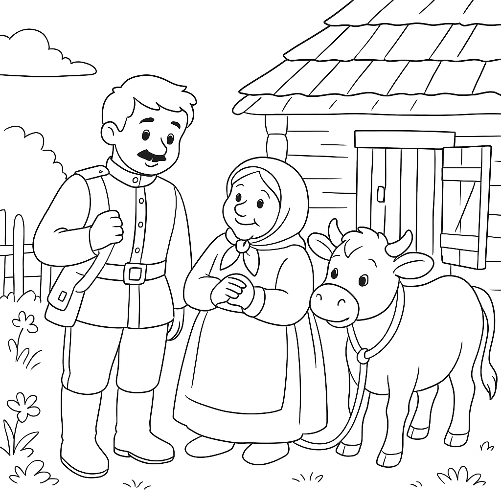 Раскраски: Солдатская школа