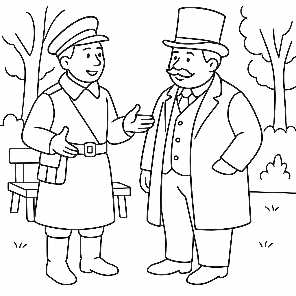 Раскраска по сказке "Солдатская шинель"