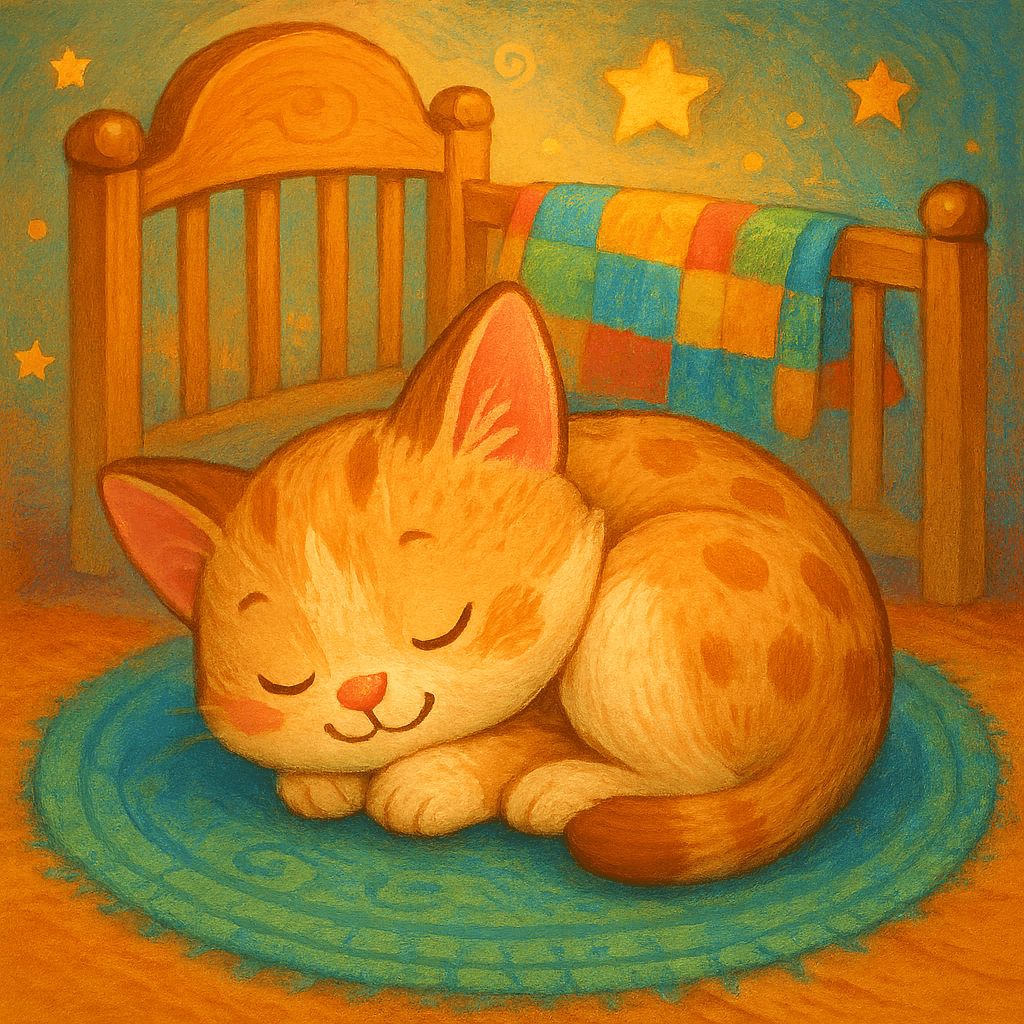 Спящий котёнок