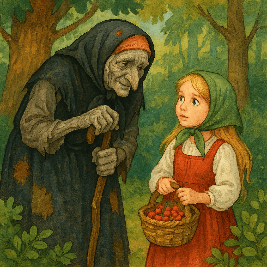 Баба яга и ягоды