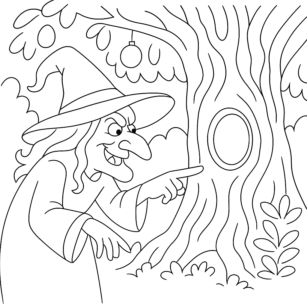 Раскраска по сказке "Огниво"