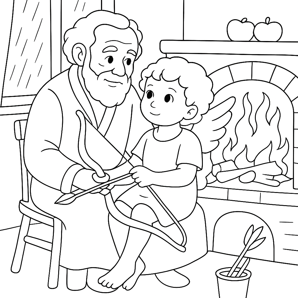 Раскраска по сказке "Скверный мальчишка"