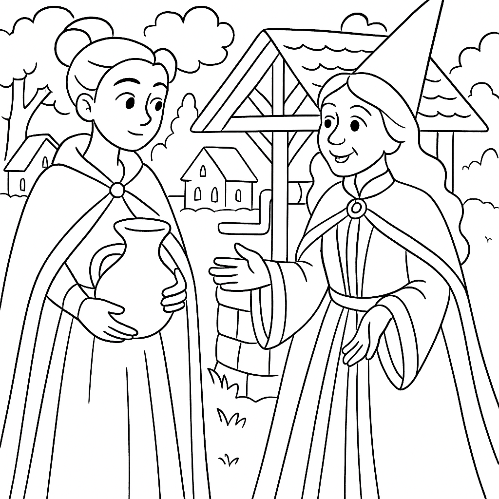 Раскраска по сказке "Волшебство"