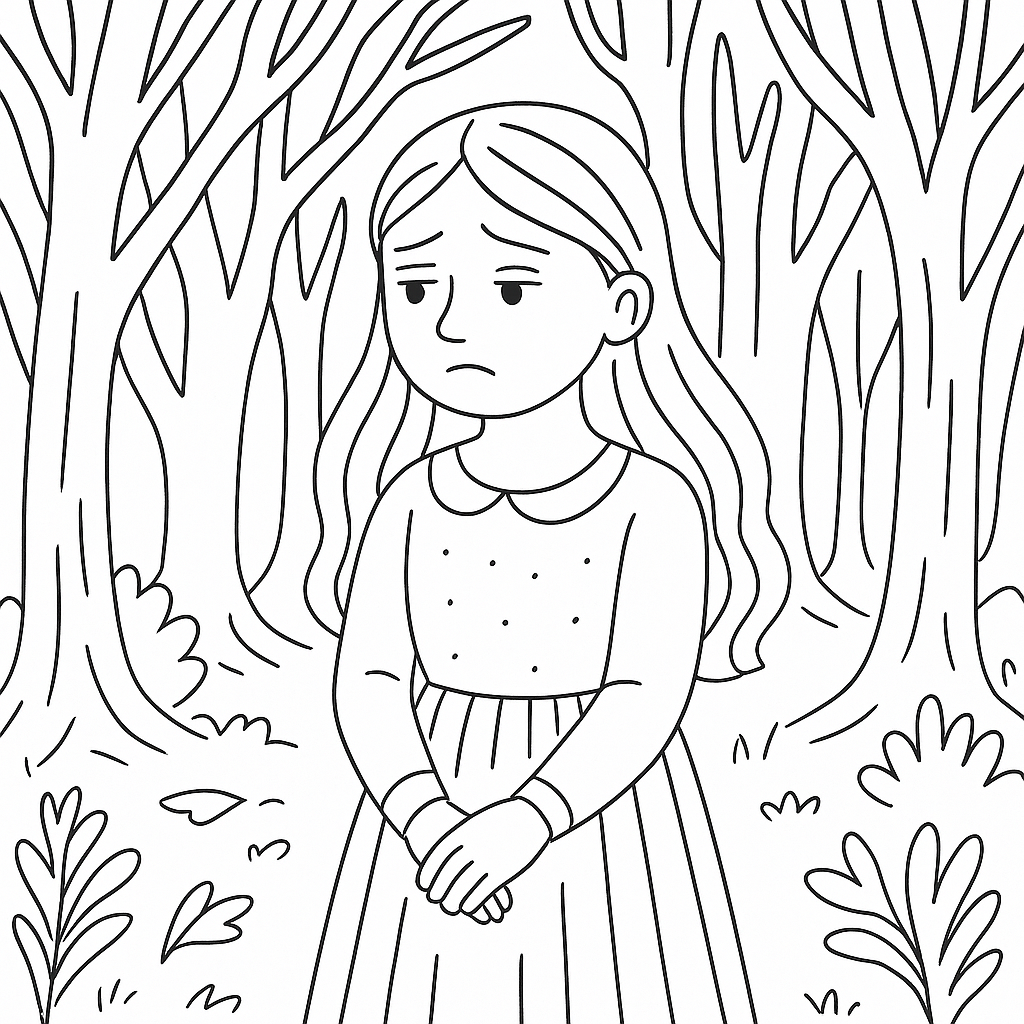 Раскраска по сказке "Волшебница"