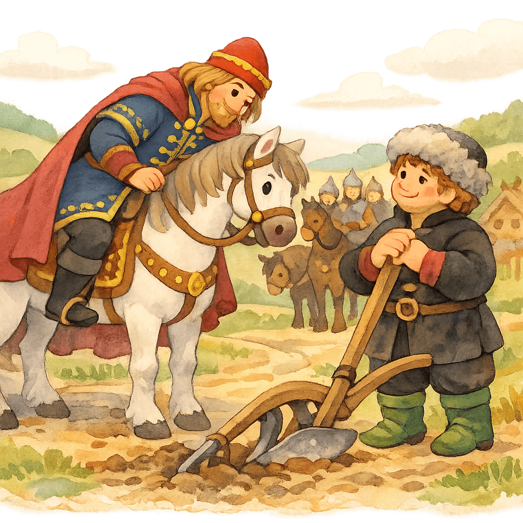 Вольга приветствует Микулу