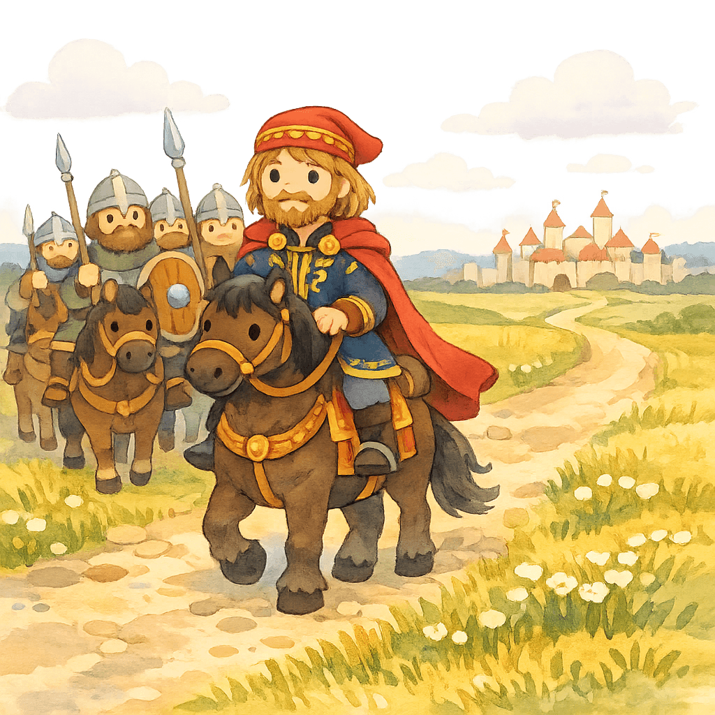 Вольга с дружиной едет за получкой