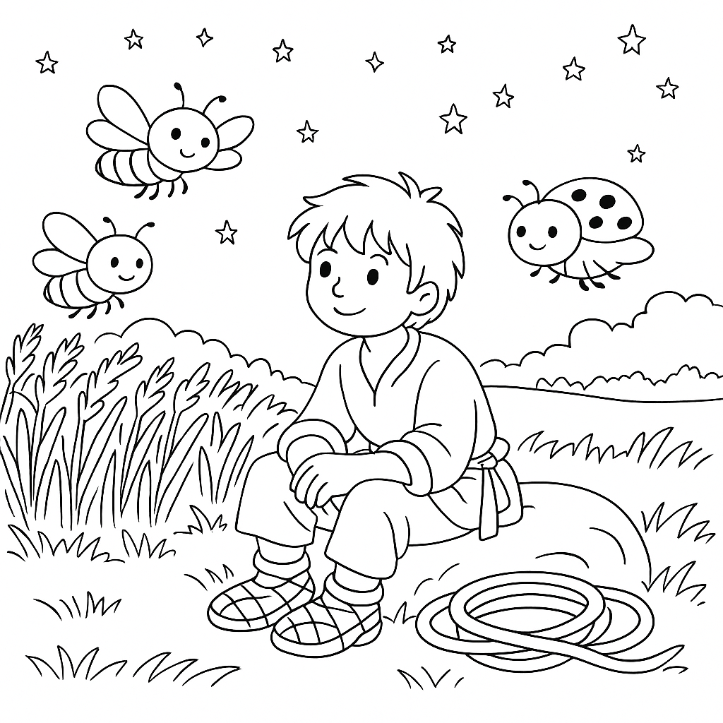 Раскраска по сказке "Сивка-Бурка"