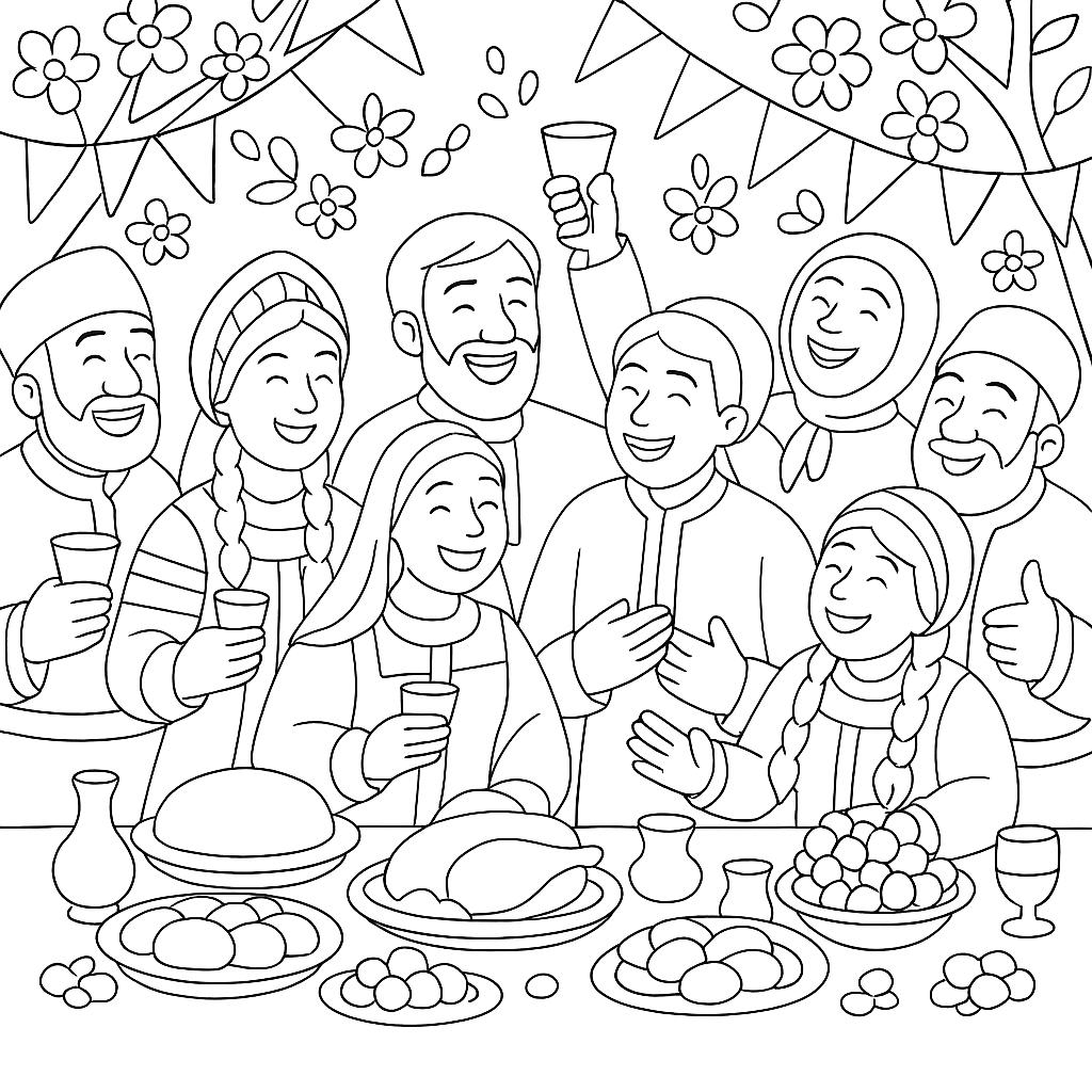 Раскраска по сказке "Жених"