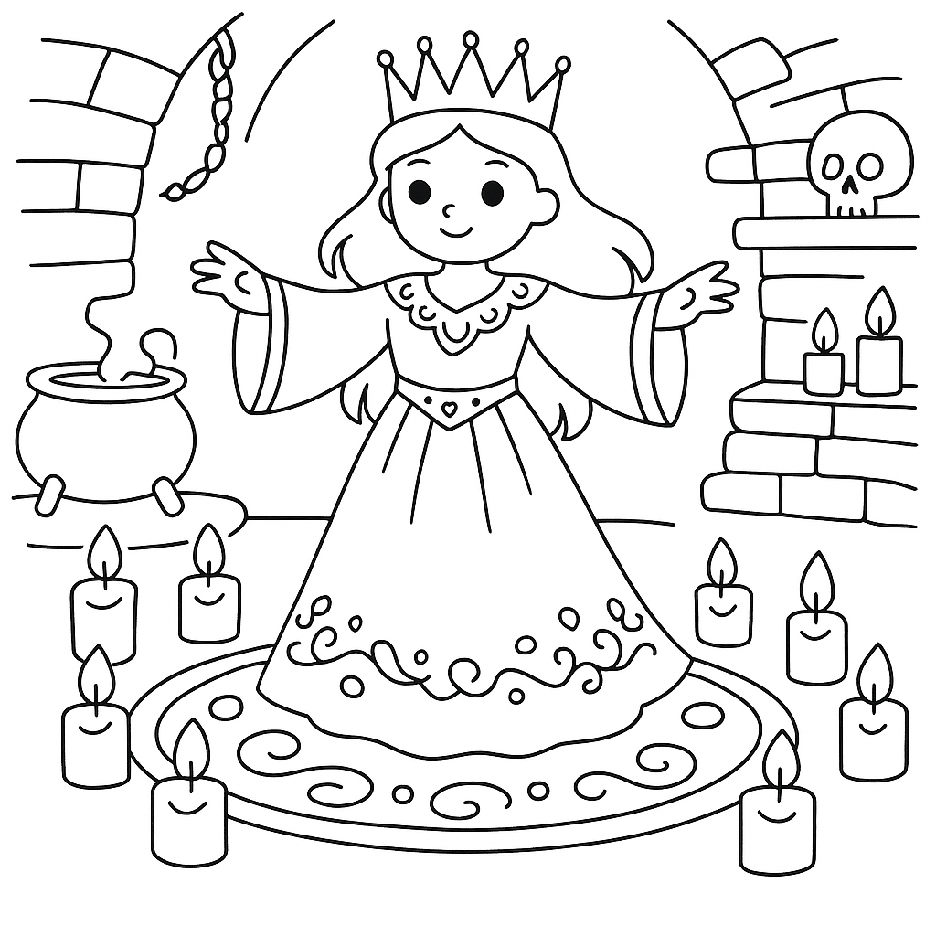 Раскраска по сказке "Страшный дракон скалы спиндлстон"