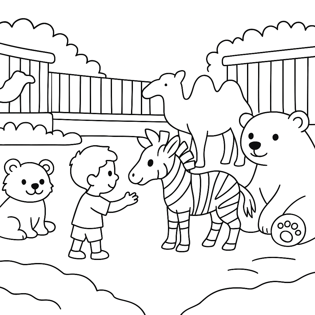 Раскраска по сказке "Удивительные приключения мальчика без тени и тени без мальчика"