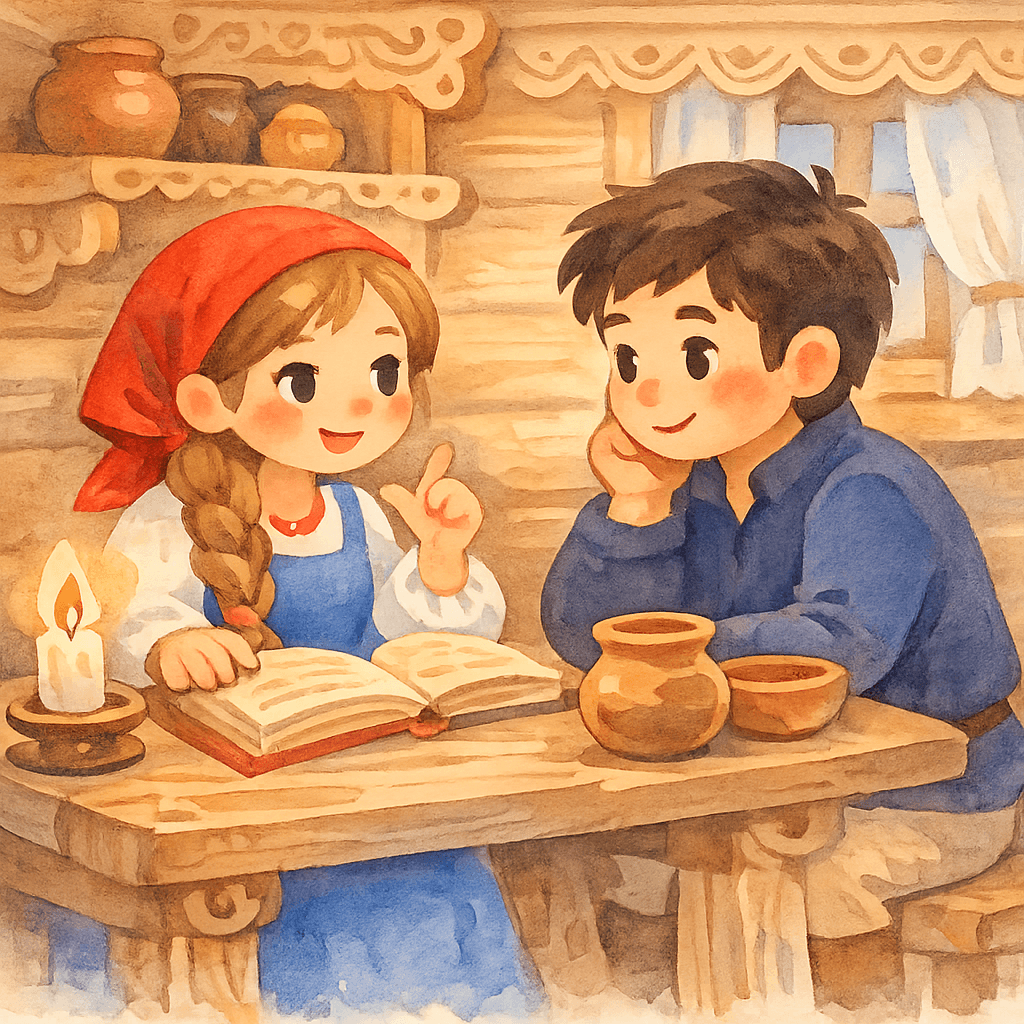 Мудрая жена объясняет загадки мужа