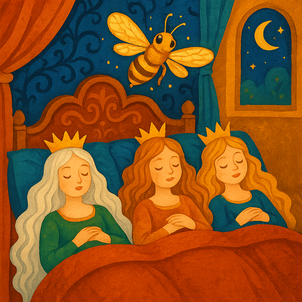 Три королевны в опочивальне