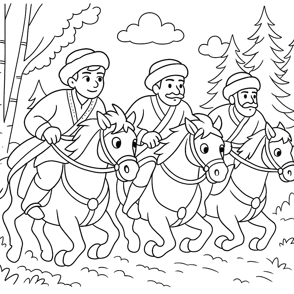Раскраска по сказке "Крупеничка"