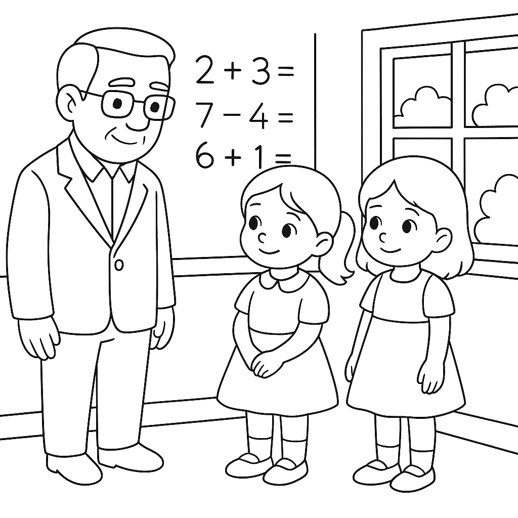 Раскраска по сказке "Синие листья"