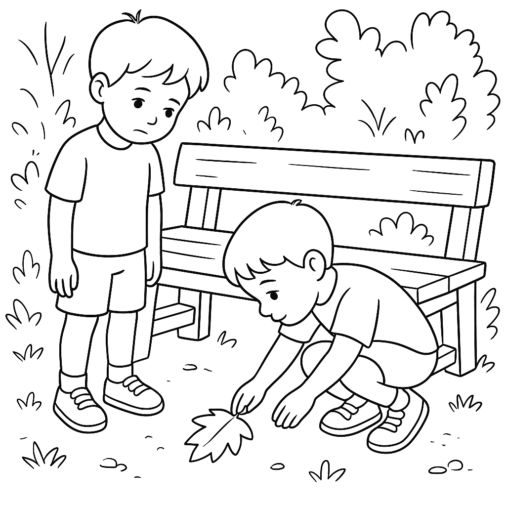 Раскраска по сказке "Красный грузовик и яблочное приключение"