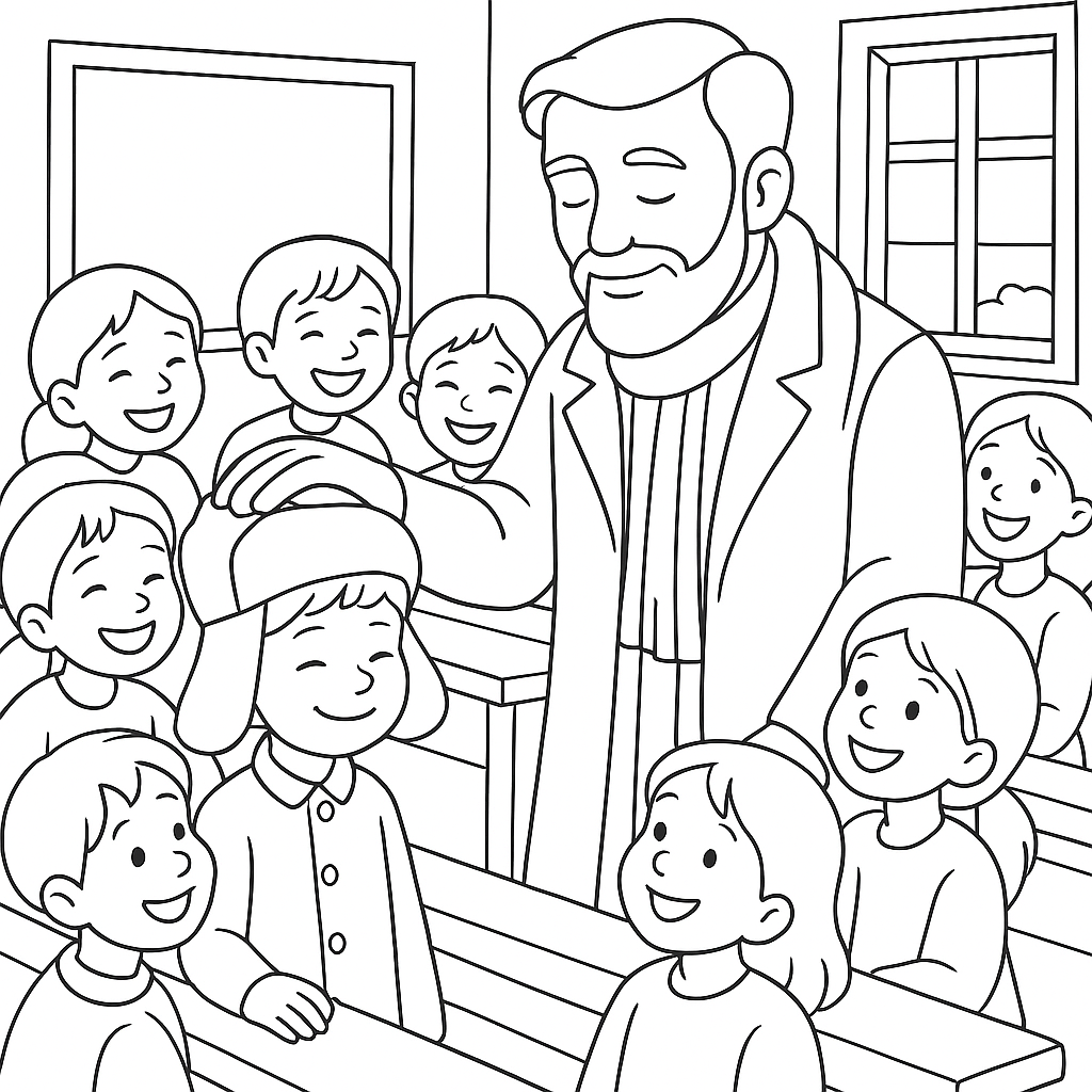 Раскраска по сказке "Филипок"