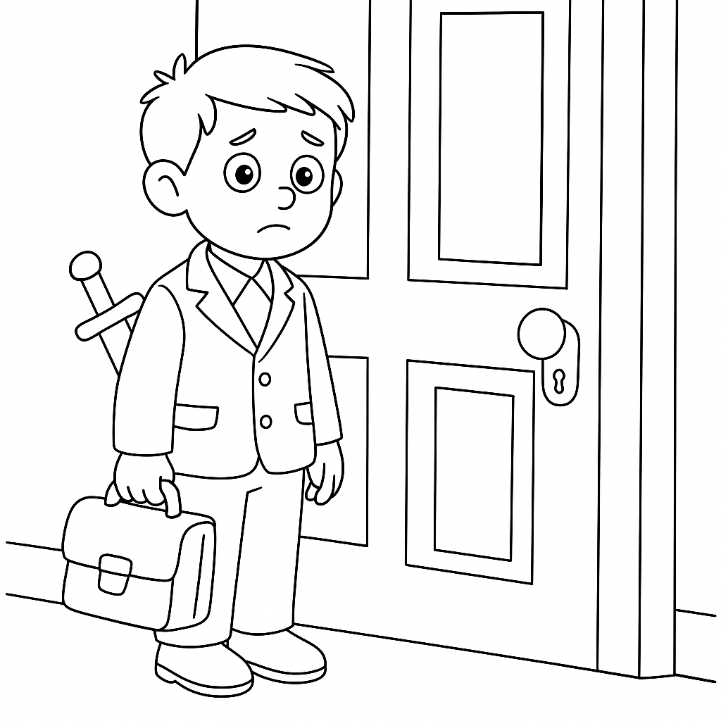 Раскраска по сказке "Синий кинжал"