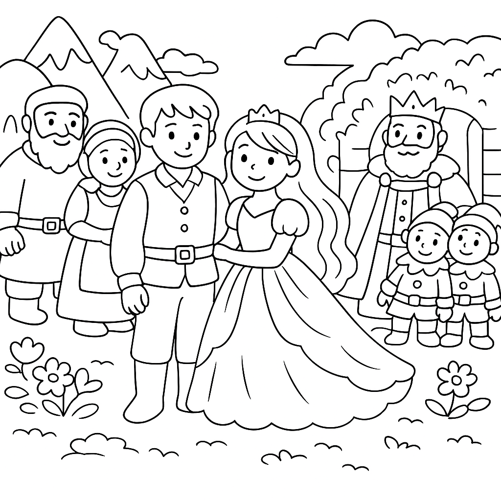 Раскраска по сказке "Обыкновенное чудо"