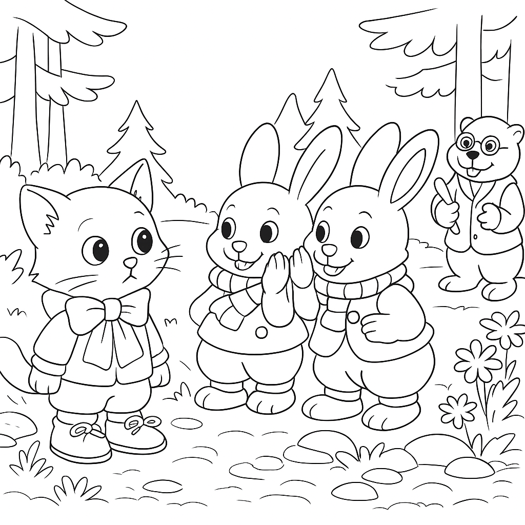 Раскраска по сказке "Как стать большим"