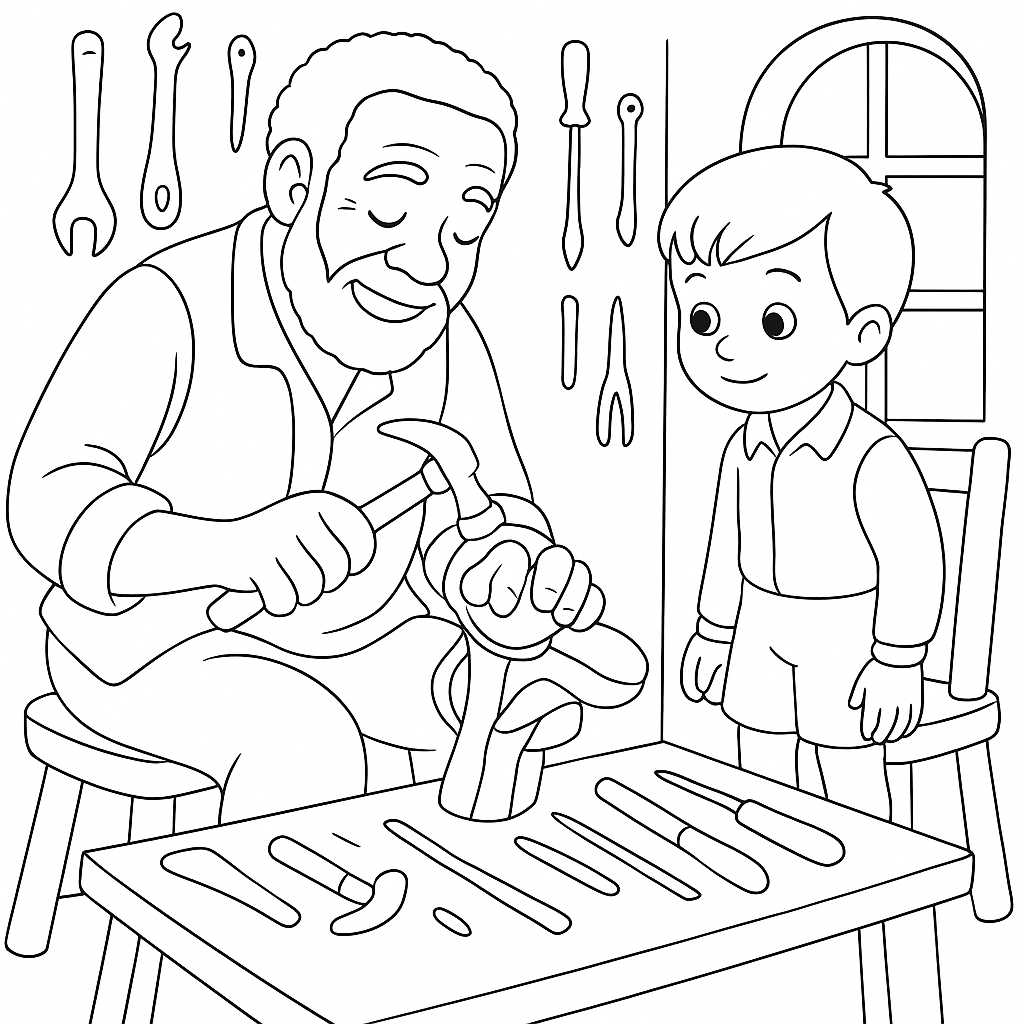 Раскраска по сказке "Как братец волк попал в беду"