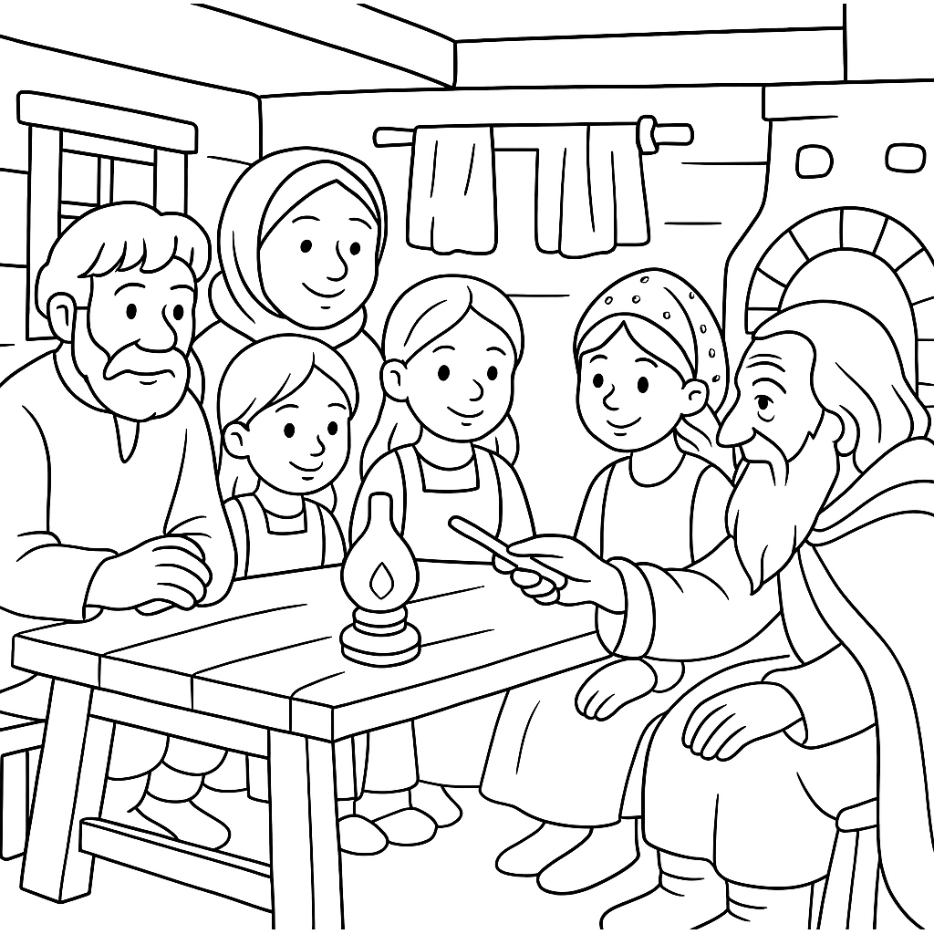 Раскраска по сказке "Волшебная дудочка"