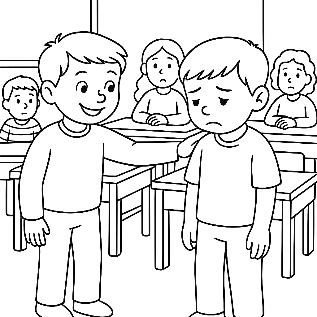 Раскраска по сказке "Вырванный лист"