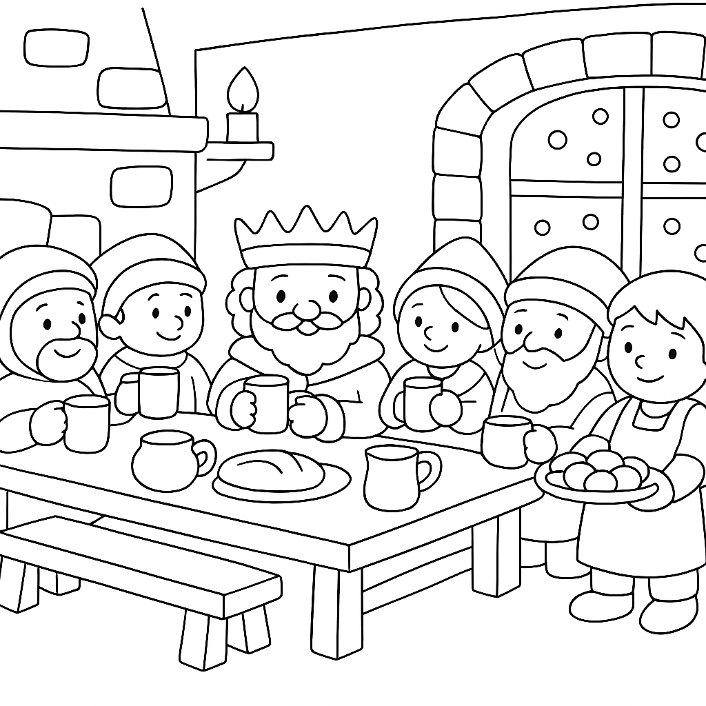 Раскраска по сказке "Обыкновенное чудо"