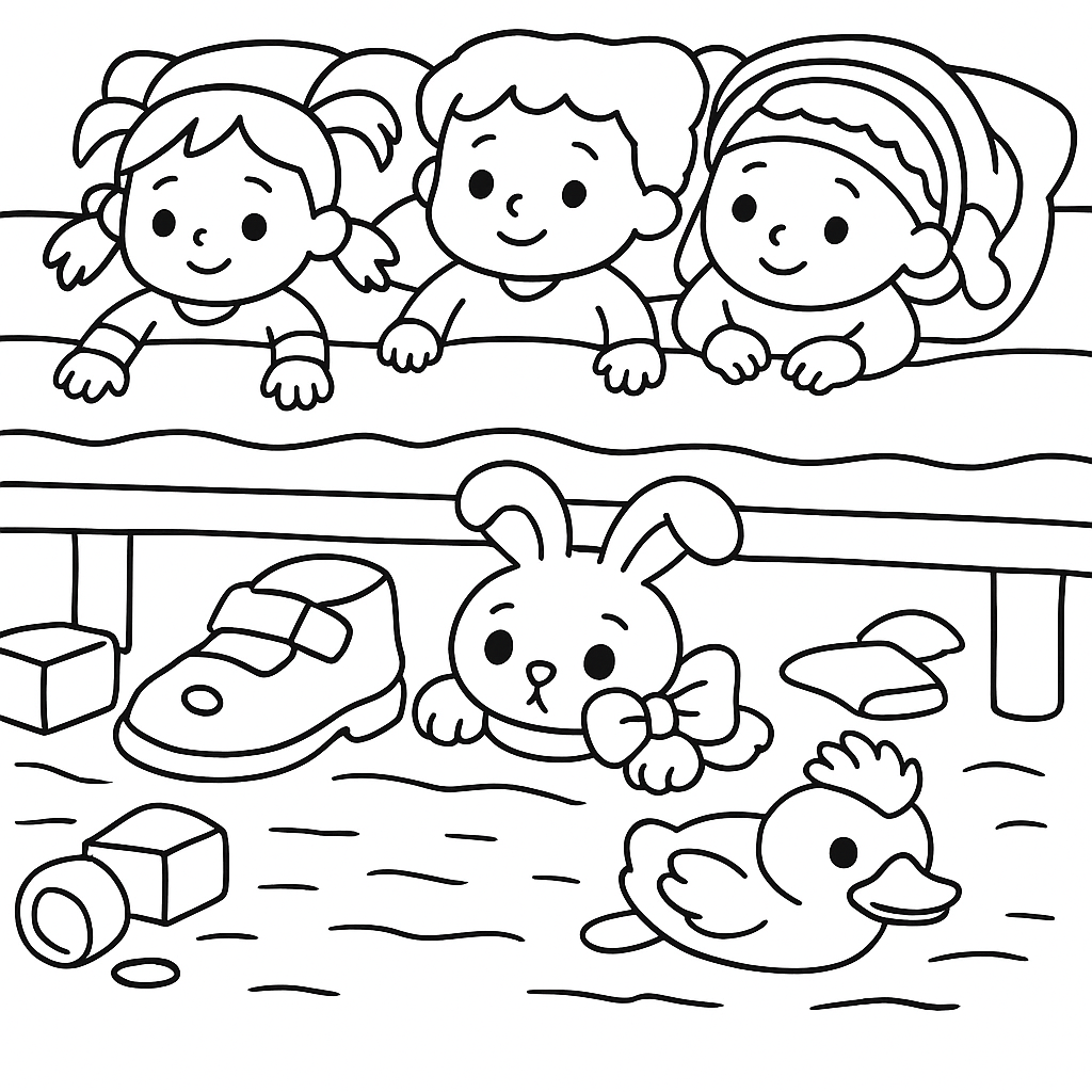 Раскраска по сказке "Ванькины именины"