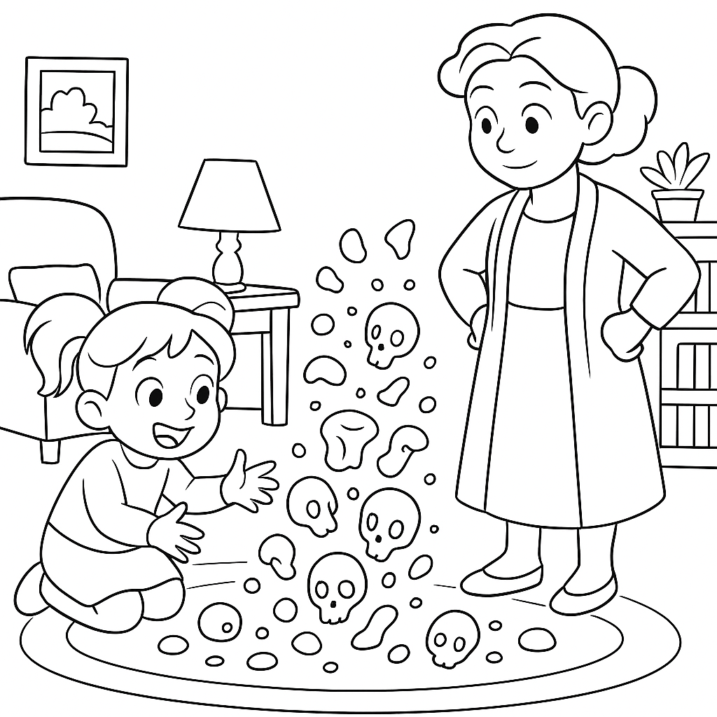 Раскраска по сказке "Цветик-семицветик"